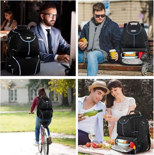 Lunch Bag Backpack (Blue-rfid)