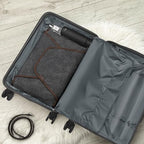 Garment Folder Compression Packing Cubes Suitcase Organizer Bags (Black)