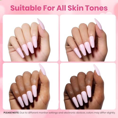 Beetles Light Pink Gel Polish (B - Light Pink | Barely Pink)