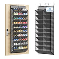 20 30 Pairs Grey Over the Door Shoe Organizer (Grey-1 Pack of 20 Pockets)