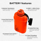 NESTOUT Rugged Power Bank (Orange / 10000mAh)