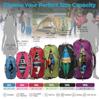 Travel Duffle Bag for Women & Men. Medium Duffel Bag for Traveling (40L / SnowDepBlue)