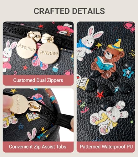 Travel Makeup Bag for Women (Bunny Bear)
