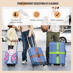 Luggage Straps for Suitcases (Purple / 8Pcs)