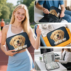 Custom Electronics Organizer Travel Case Customize Personalized Text Image Cable Charger Cord Tech Organizer Pouch Accessories Bag (Multicolor)