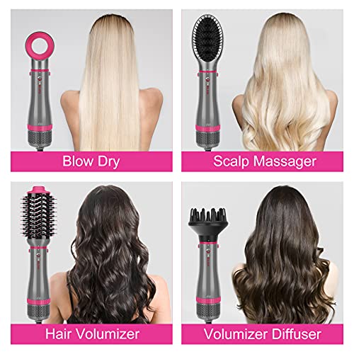 Hair Dryer Brush Set (Silver)