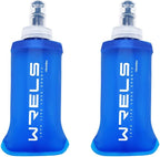 Folding Soft Flask Portable Collapsible Running Lightweight Water Bottle by WRELS