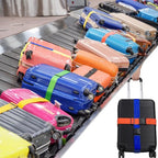 80In Luggage Straps for Suitcase Travel Belt Accessories (2Pcs Light Blue / 80 In Fix)