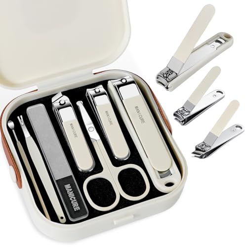 Nail Clipper Set for Men and Women (Beige)