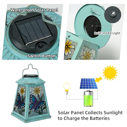 Butterfly Solar Lantern with Shepherd Hook (Butterfly)