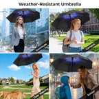 Compact Travel Umbrella ((Starry sky) / 44 inches)