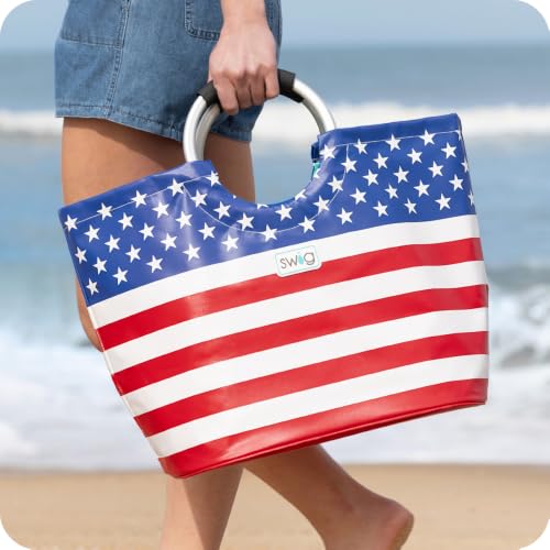 Loopi Large Waterproof Beach Tote Bag (Book Club)
