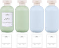 10 oz Plastic Travel Shampoo Bottles, Refillable Flip Cap Squeeze Bottles by UMETASS