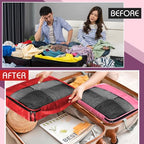 Packing Cubes for Suitcase Large Organizer Bags (Purple / Medium)