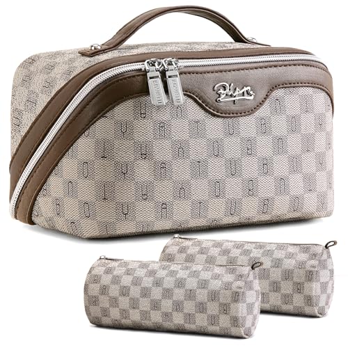 Travel Makeup Bag Organizer Cosmetic Bag (08-B-Grey)