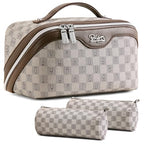 Travel Makeup Bag Organizer Cosmetic Bag (08-B-Grey)