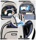 Travel Laptop Backpack for Women (A5-beige / 15.6)