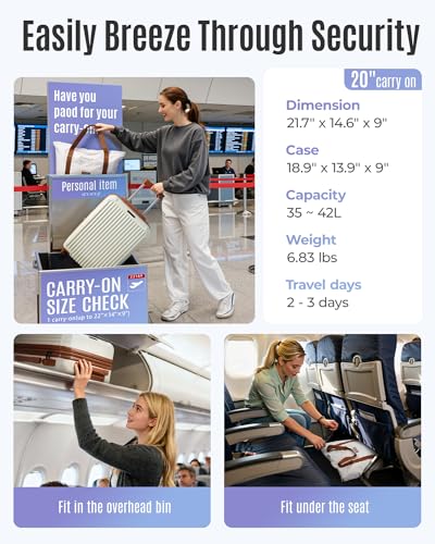 3 Piece Luggage Sets (Beige / 3-Piece Set - DB/TB/20")