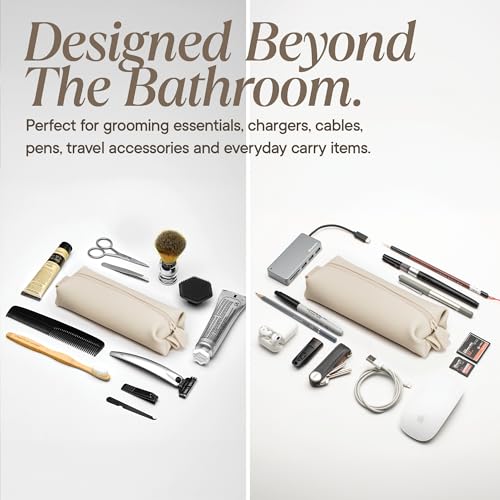 The Koby Dopp Kit Toiletry Bag (Sand / Mini 8.5” x 2.75” x 2”)