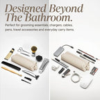 The Koby Dopp Kit Toiletry Bag (Sand / Mini 8.5” x 2.75” x 2”)