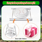 3 Tier Baseball Serving Trays Wooden Shaped Baseball Platters 12'' 10'' 8'' Oval Charcuterie Plate Board Reusable Party Serving Plate for Game Tailgate Party Supplies (Baseball)