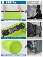 Waterproof Dry Bag Backpack with Emergency Whistle (20L / Lemon Green)