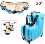 CNCEST 20"/24" Kid's Ride-on Travel Suitcase, Travel Rolling Luggage - Image 3