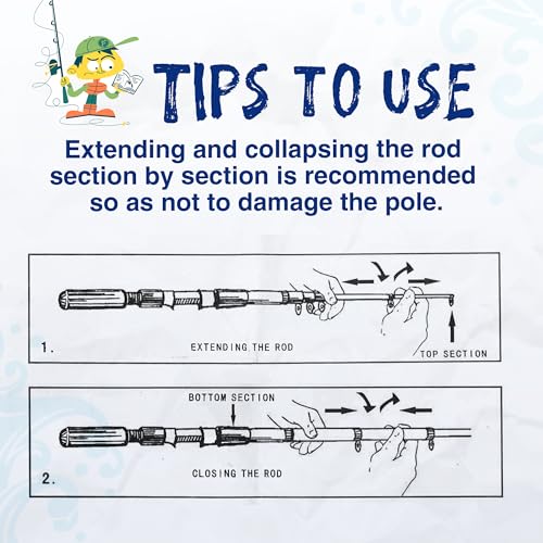 Kids Fishing Pole (Blue+Blue)