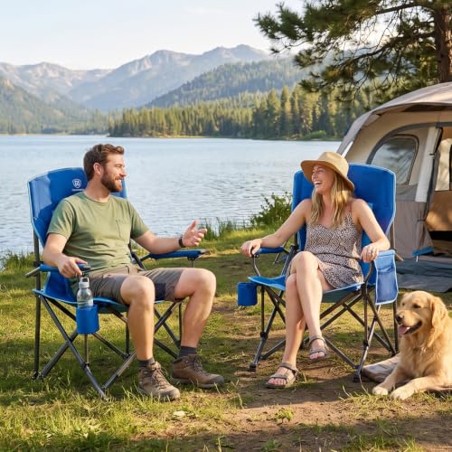 Oversize Camping Chair Heavy Duty (Royal Blue)