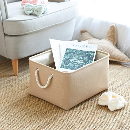 Organization and Storage Basket for Organizing (Beige / 3PCS/X Large -17.7Lx13.8Wx9.8H)
