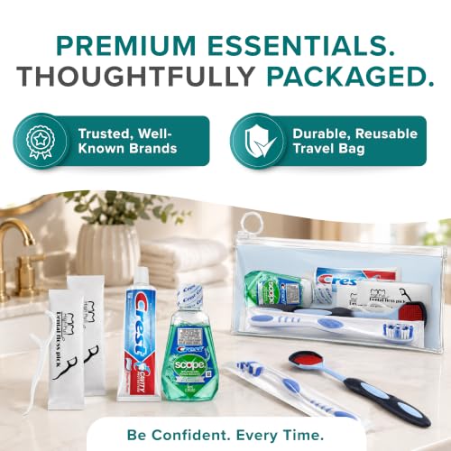 Bulk Toothbrushes and Toothpaste Travel Oral Hygiene Dental Kits (50 Pack)