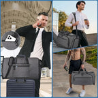 2 in 1 Garment Duffle Bags for Travel Mens Carry (Waterproof Compartment)