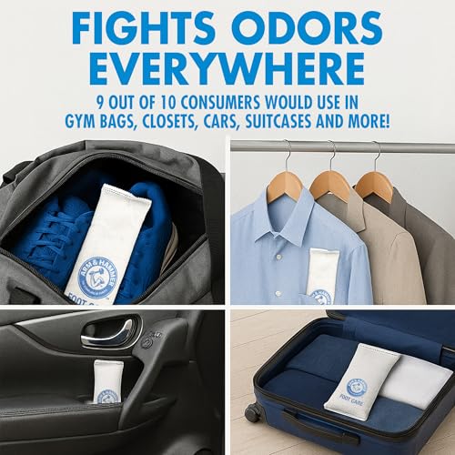 In Shoe Odor Control Pouches