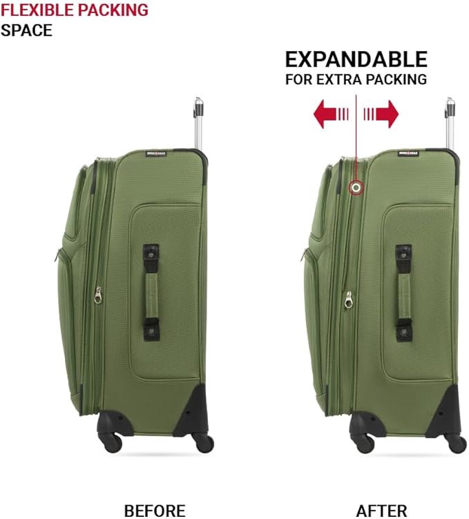 SwissGear Sion Softside Expandable Luggage, Checked-Large 29-Inch - Image 5