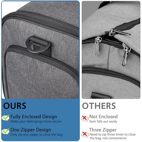 2 in 1 Garment Duffle Bags for Travel Mens Carry (Waterproof Compartment)