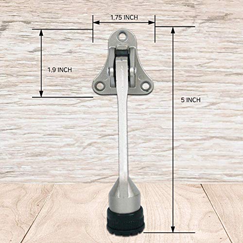 Door Stopper Kick Down Door Stops for Heavy Doors (4inch x 30pack / Black)