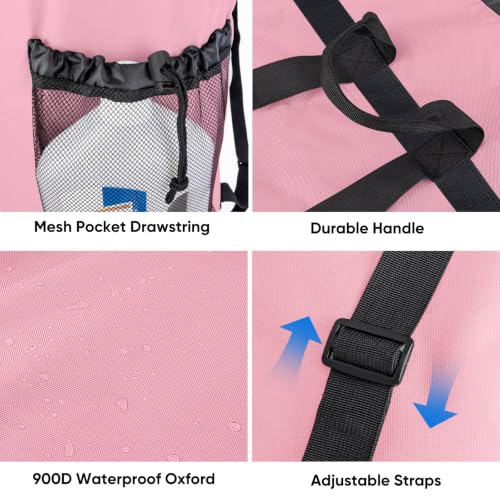 120L Laundry Bag Backpack (120L / Pink)