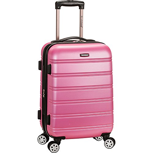 Melbourne Lightweight Expandable Hardside Spinner Wheel Luggage in Pink (Pink / Carry-On 20")