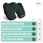 Premium Slim Foldable Travel Seat Cushion (Black / Slim)