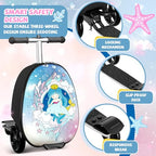 Scooter Suitcase for Kids (Large / Light Blue)