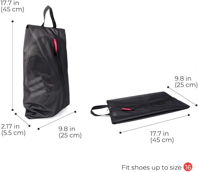 pack all Plus-Sized Shoe Bag for Travel, Water-Resistant Shoe Pouch for Gym - Image 4