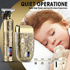 Hair Clippers for Men & Electric Razor Shavers Set (Gold)