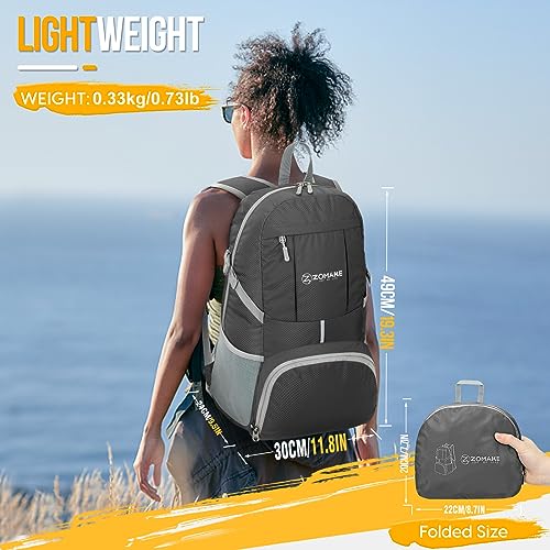 Lightweight Packable Backpack 35L (35L / C-medium Grey)