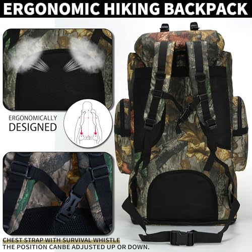 Hiking Backpack for Men 70L (100l-maple)