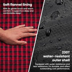 Sleeping Bag for Adult (Black-Red)