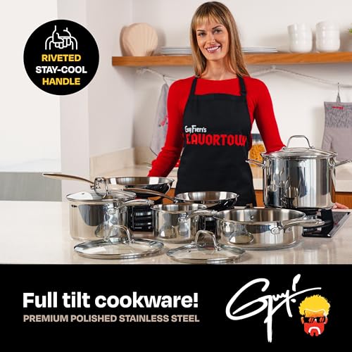 10 Piece Stainless Steel Cookware Set (10 Piece Set)