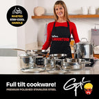 10 Piece Stainless Steel Cookware Set (10 Piece Set)
