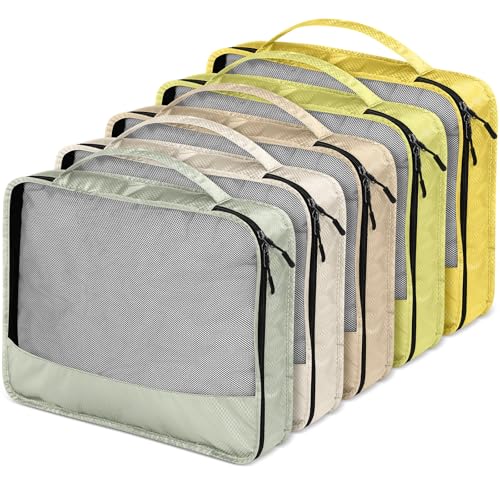Packing Cubes for Suitcase Large Organizer Bags (Yellow / Large)