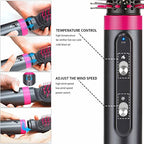 Hot Air Hair Brush (Pink)