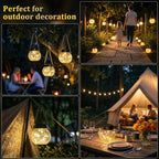 6 Pack M Size Solar Lantern Gifts for Women (M Size, 6 Pack)
